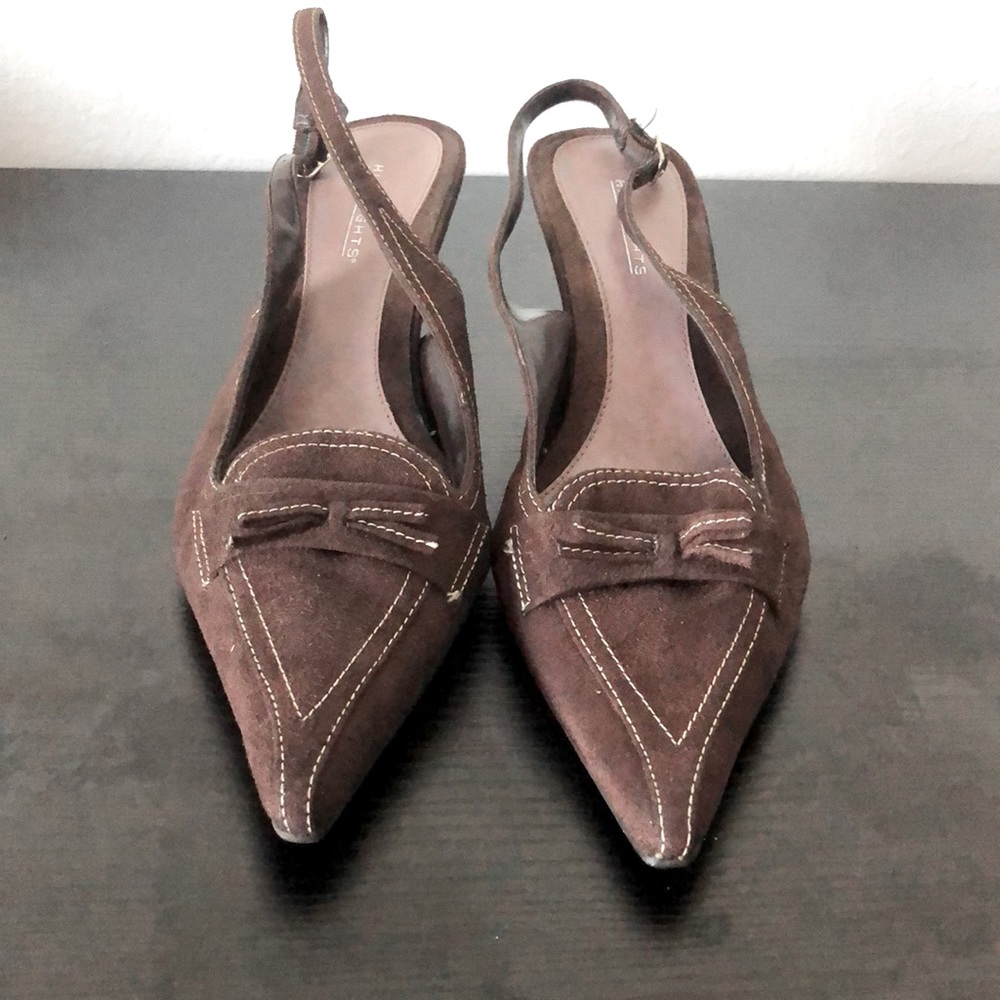 Payless Highlights BrownFaux Suede Shoe Sz 11M.
